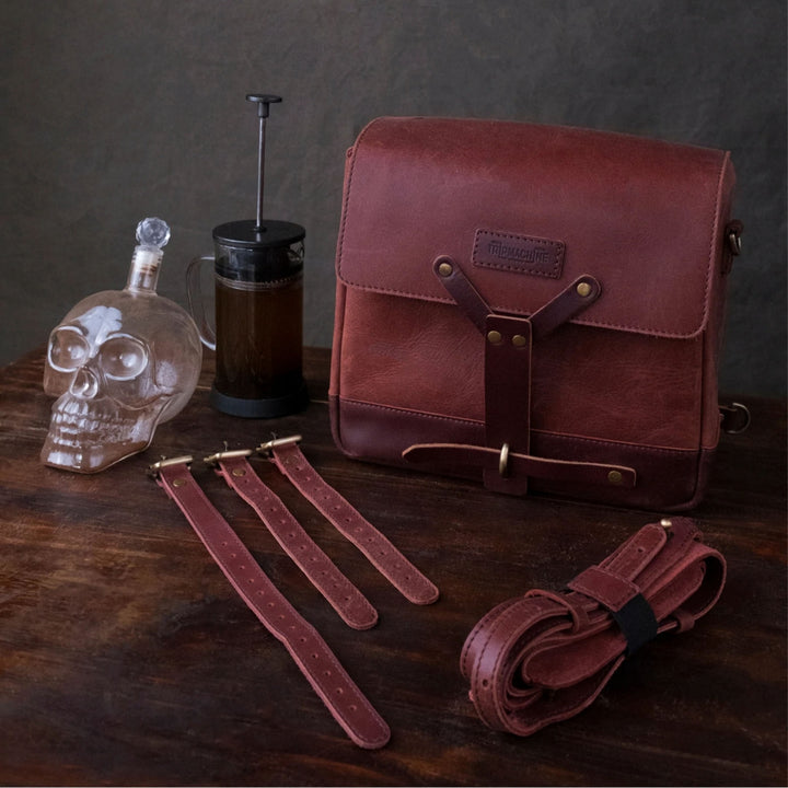 Trip Machine Messenger Bag - Cherry Red
