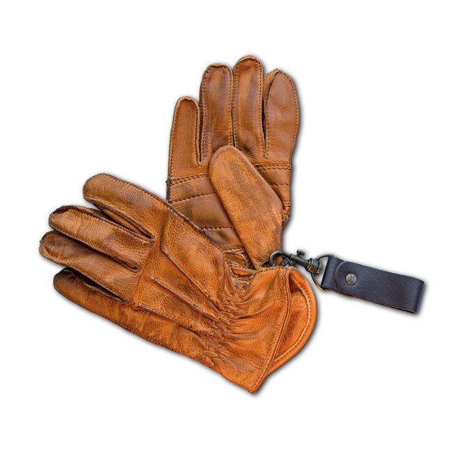 handschuhe damen leder cognac 13 1/2 Lowlander Gloves Cognac - Motorrad Handschuhe Leder Braun