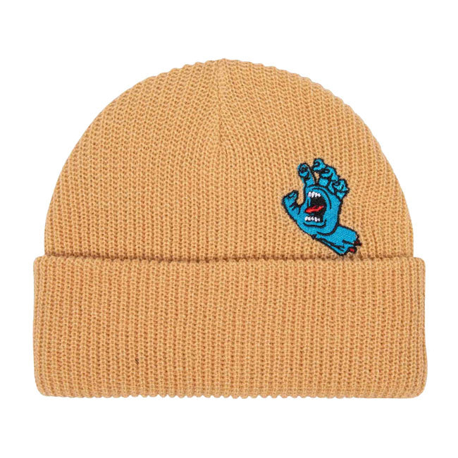 Santa Cruz Screaming Mini Hand Beanie Wheat