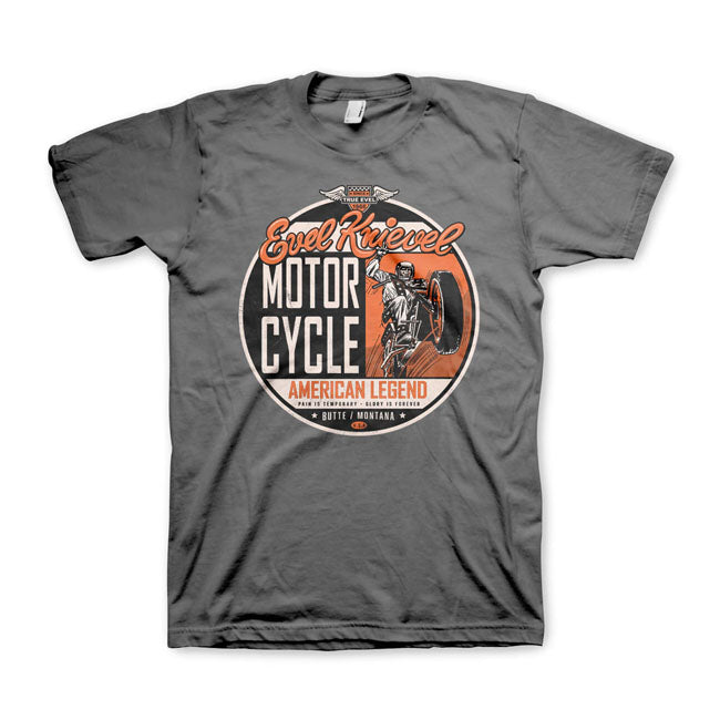 Evel Knievel American Legend T-shirt Grau