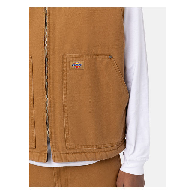 Dickies Duck Canvas Vest Stone washed Brown
