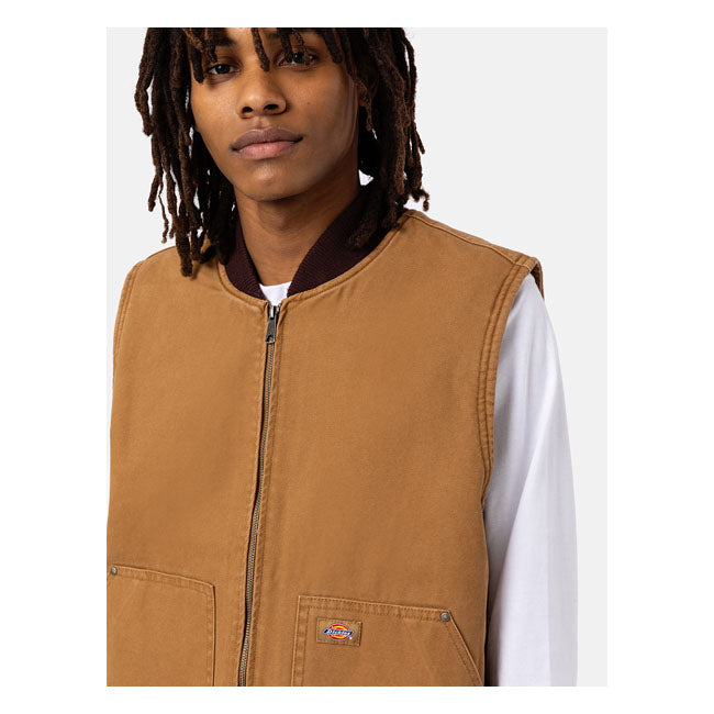 Dickies Duck Canvas Vest Stone washed Brown
