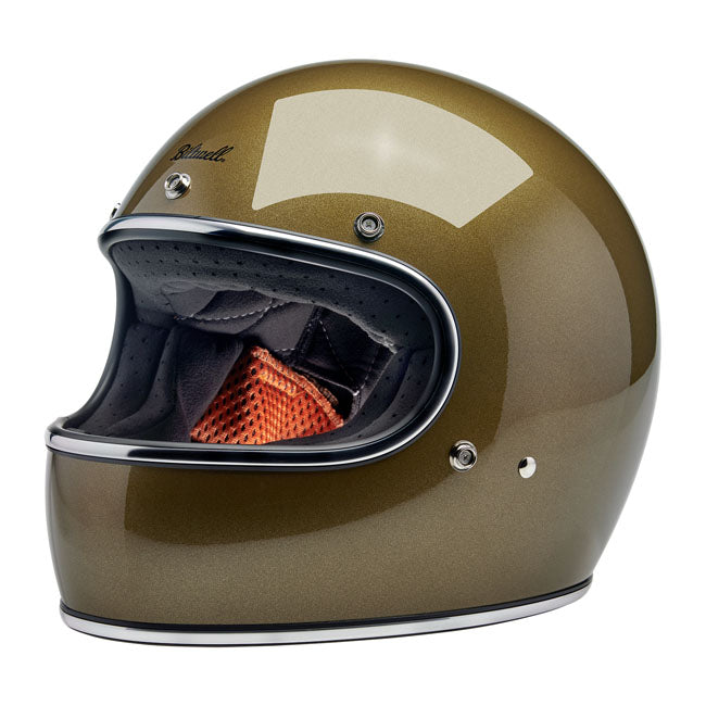 Biltwell Gringo Ugly Gold Metallic Helm - ECE 22.05 Integralhelm