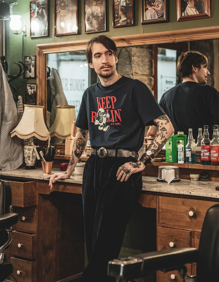 Age of Glory Keep Rollin’ Tee Navy