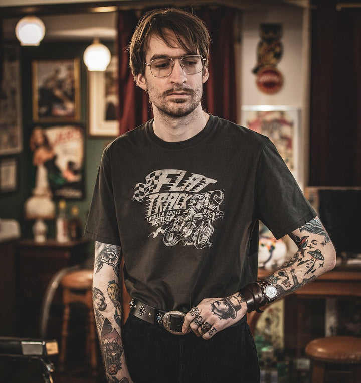 Age of Glory Turn Left Tee Washed Black