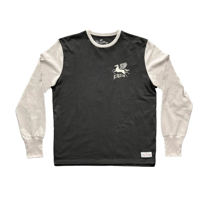 Age of Glory Pegasus LS Tee Washed Black