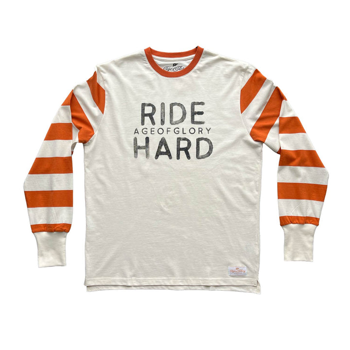 Age of Glory Ride Hard LS Tee Ecru Rust