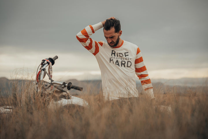 Age of Glory Ride Hard LS Tee Ecru Rust