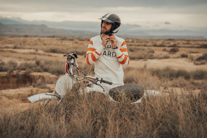 Age of Glory Ride Hard LS Tee Ecru Rust