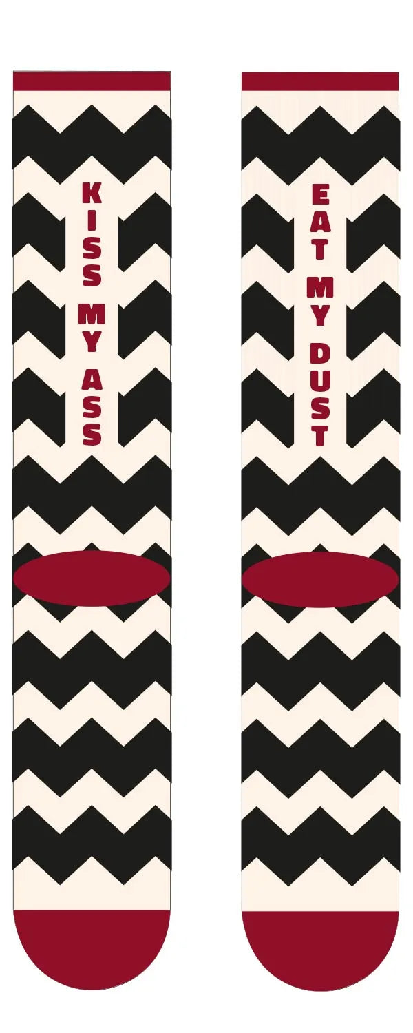 Age of Glory Tracks Socks Black Off-White
