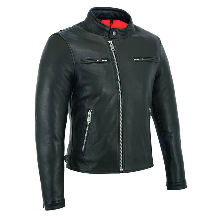 Original Driver Herren Lederjacke Arsenal Schwarz