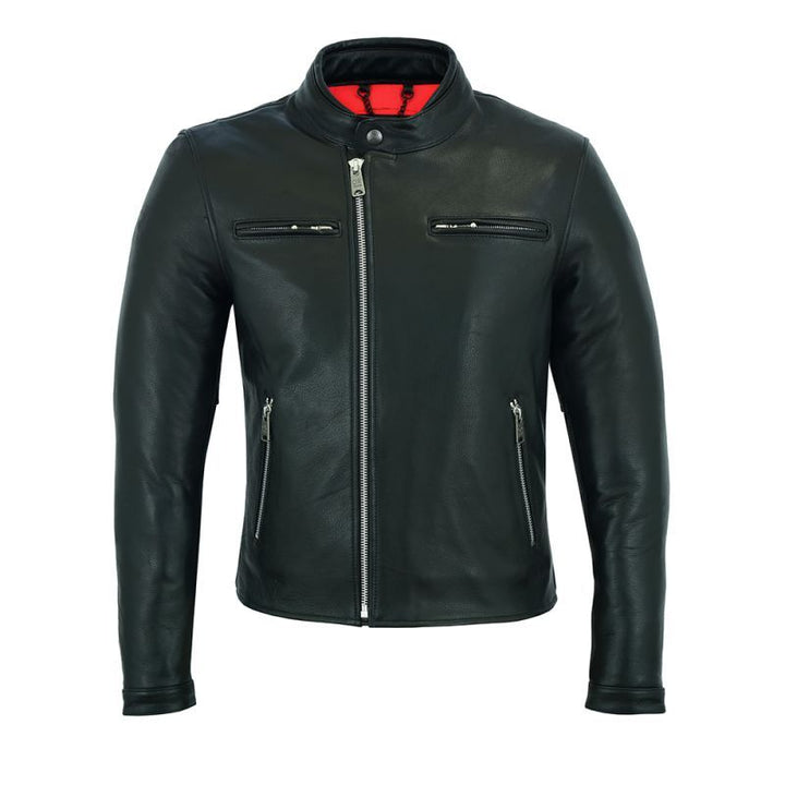 Original Driver Herren Lederjacke Arsenal Schwarz