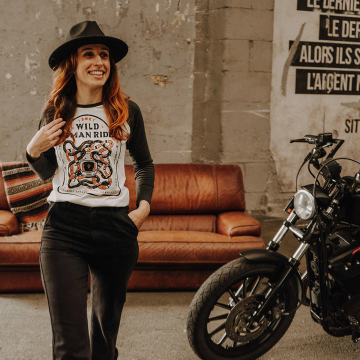 Wildust Baseball Shirt Wild Woman Rider