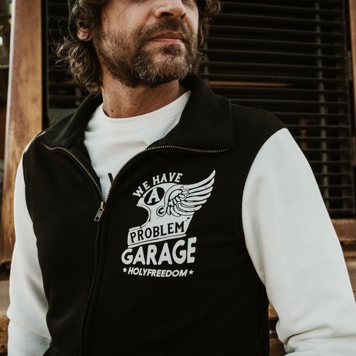 Holyfreedom Full Zip Sweatshirt - B & W