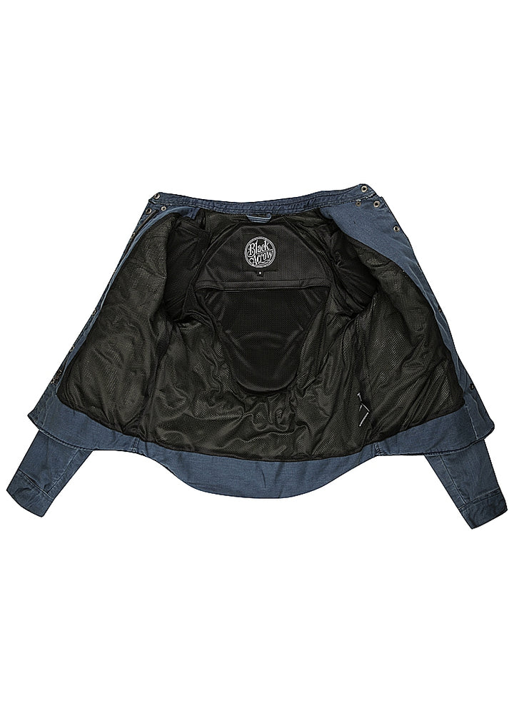 Black Arrow Denim Damenmotorradshirt Savannah