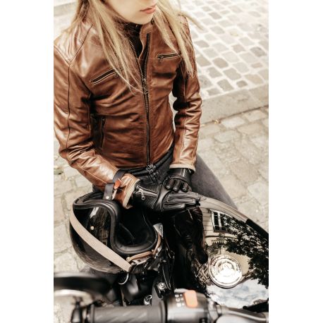 Original Driver Damenlederjacke Le Marion Cognac
