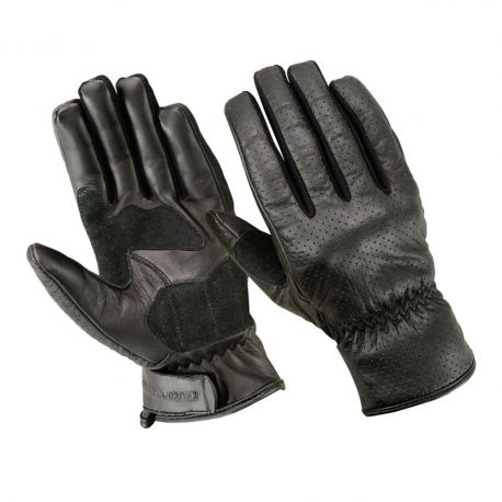 Original Driver Lederhandschuhe The Canicul Air Black - Motorrad Handschuhe