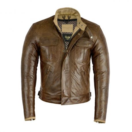 Original Driver Herren Leder Jacke Concorde Café