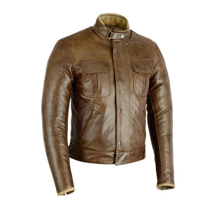 Original Driver Herren Leder Jacke Concorde Café
