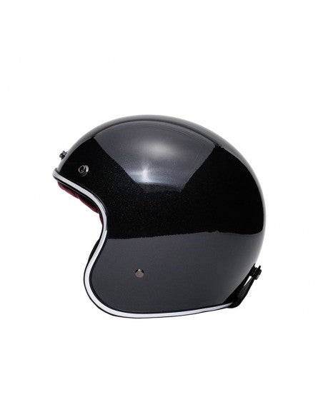 MÂRKÖ The Classic Motorrad Jethelm Schwarz/Rot