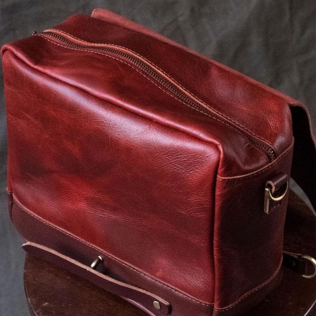 Trip Machine Messenger Bag - Cherry Red