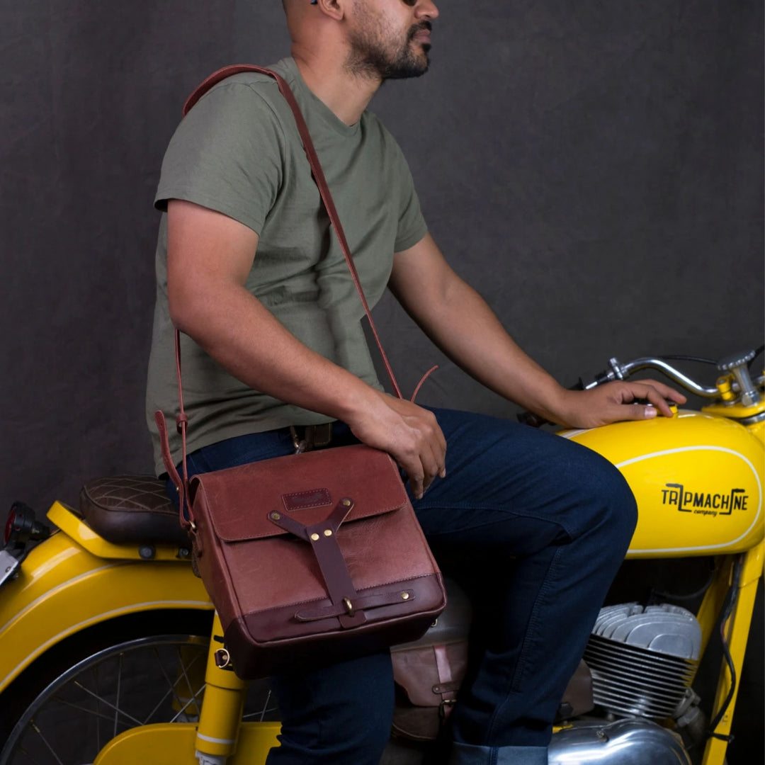 Trip Machine Messenger Bag - Cherry Red