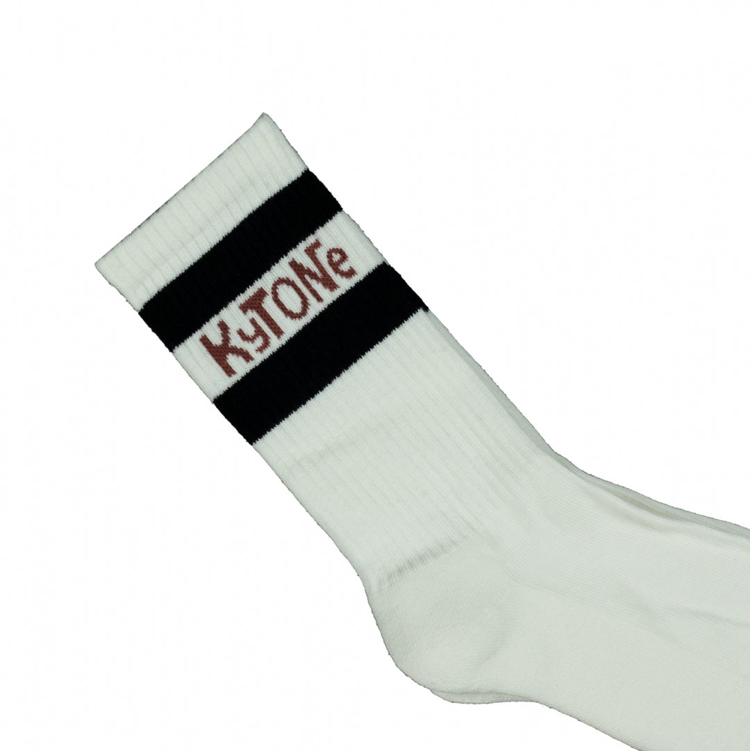 Kytone Stamp White Socks