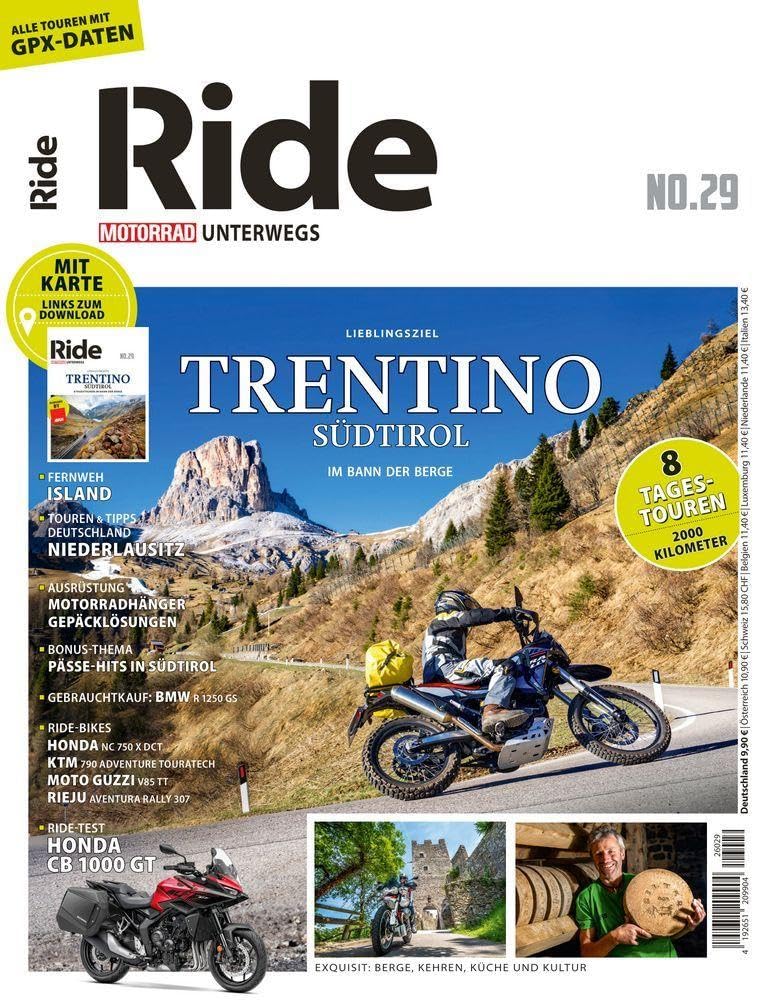 Buchcover RIDE – Motorrad unterwegs, No. 29: Trentino