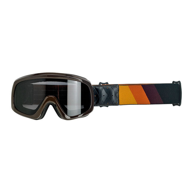 Biltwell Overland 2.0 Tri-Stripe Goggle Brown