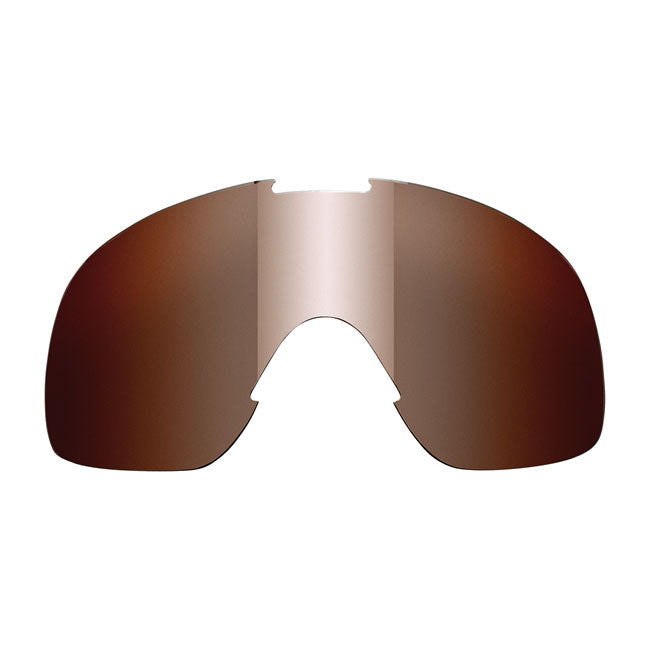 Biltwell Overland Goggle Lens Chrome Mirror Brown