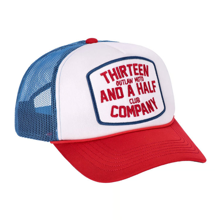 13 1/2 Outlaw Club Trucker Cap Blau/Rot