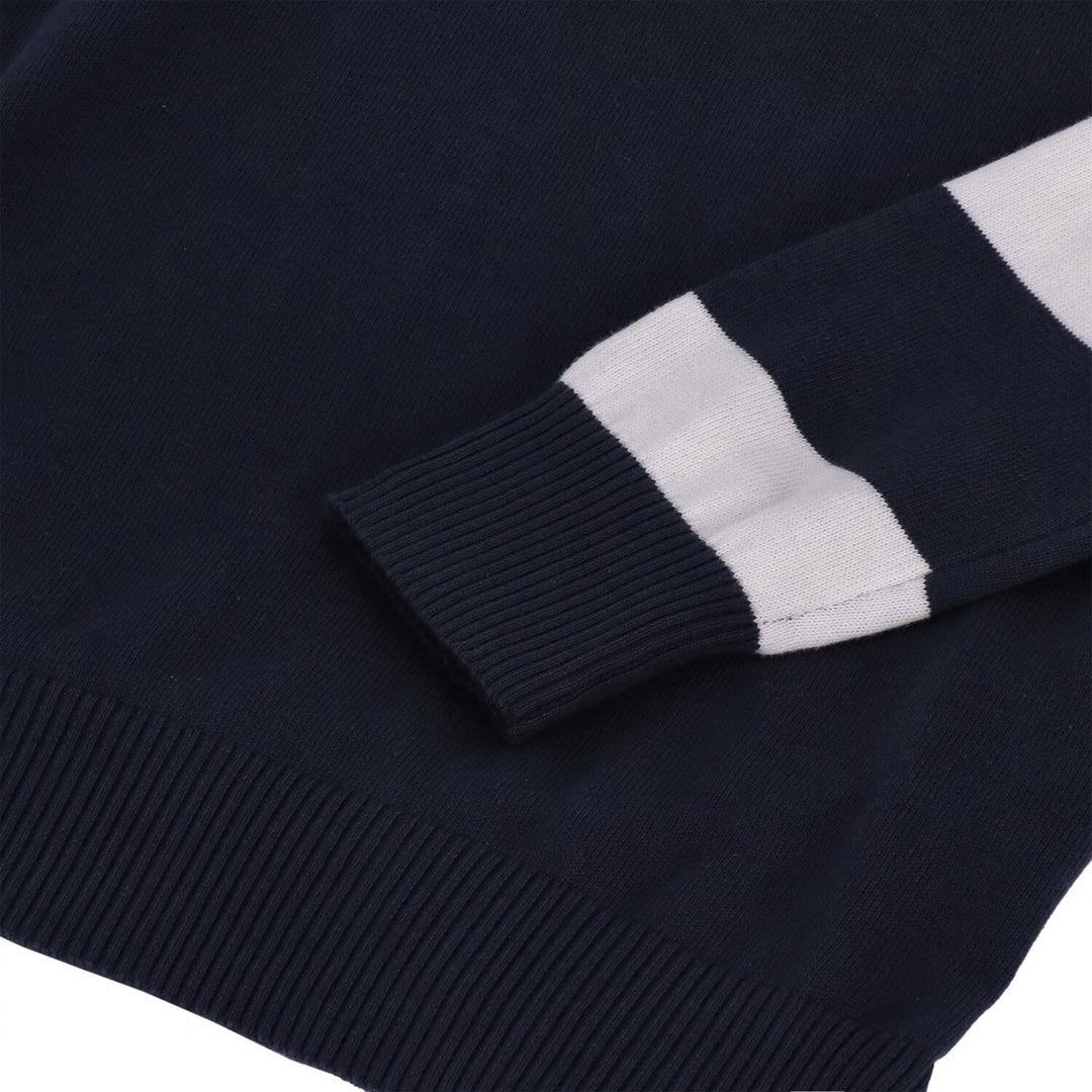 13 1/2 Outlaw Half-Zip Sweater Navy/Offwhite