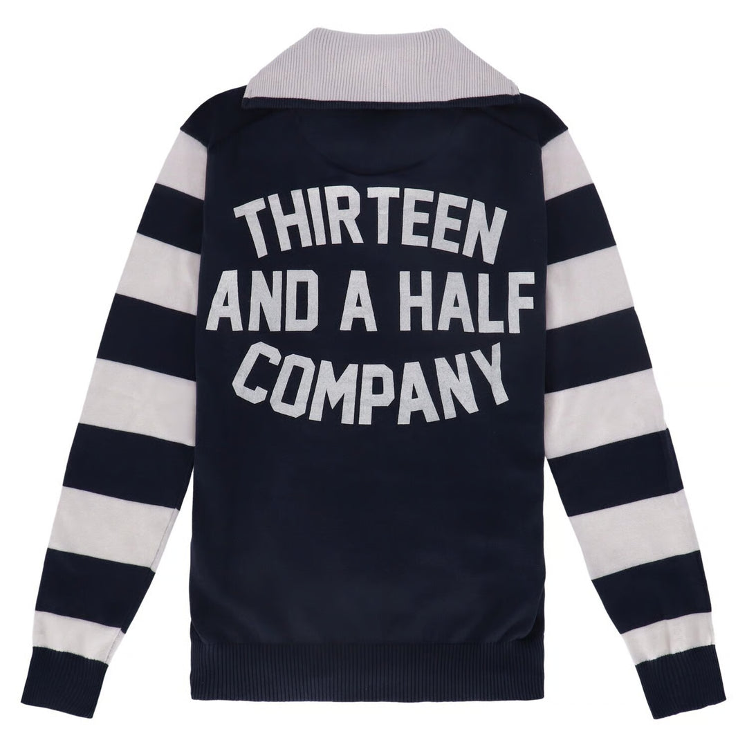 13 1/2 Outlaw Half-Zip Sweater Navy/Offwhite