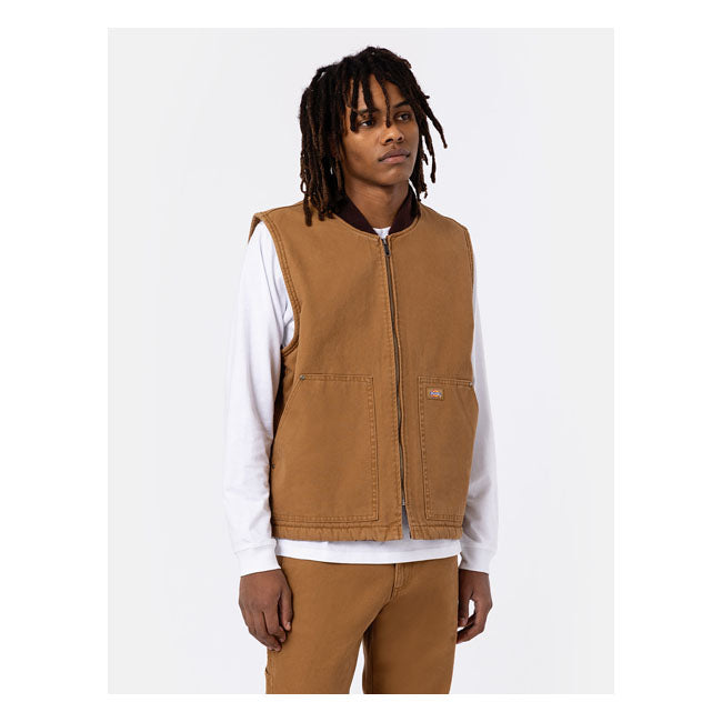 Dickies Duck Canvas Vest Stone washed Brown