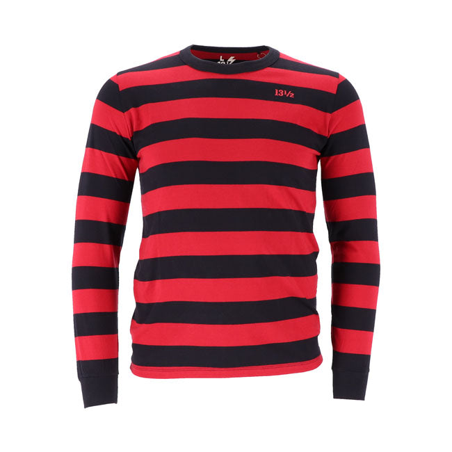 13 1/2 Behind Bars Longsleeve Rot/Schwarz