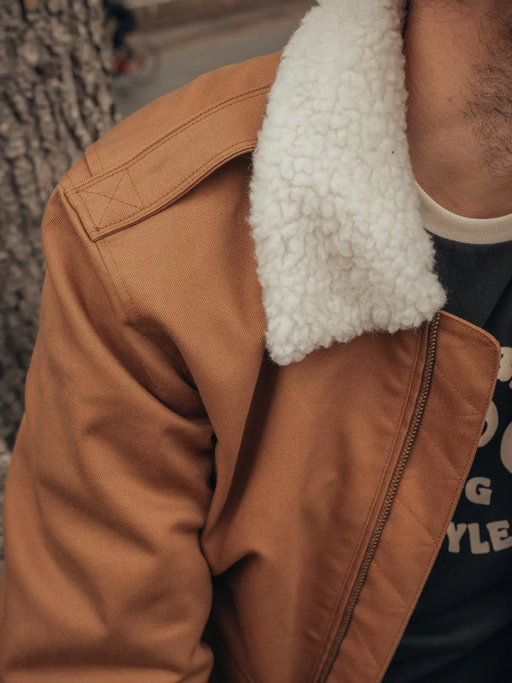 Age of Glory Cockpit Canvas Jacket Caramel