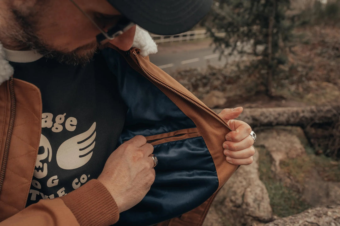 Age of Glory Cockpit Canvas Jacket Caramel