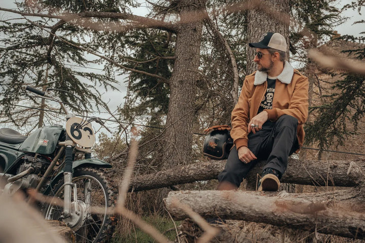Age of Glory Cockpit Canvas Jacket Caramel