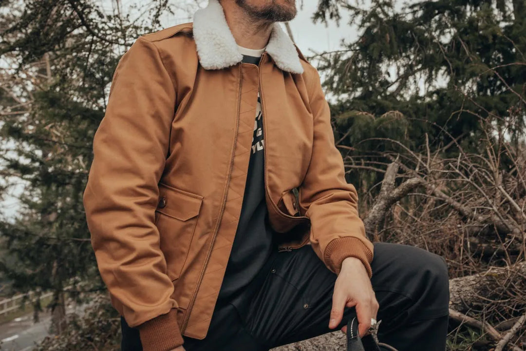 Age of Glory Cockpit Canvas Jacket Caramel