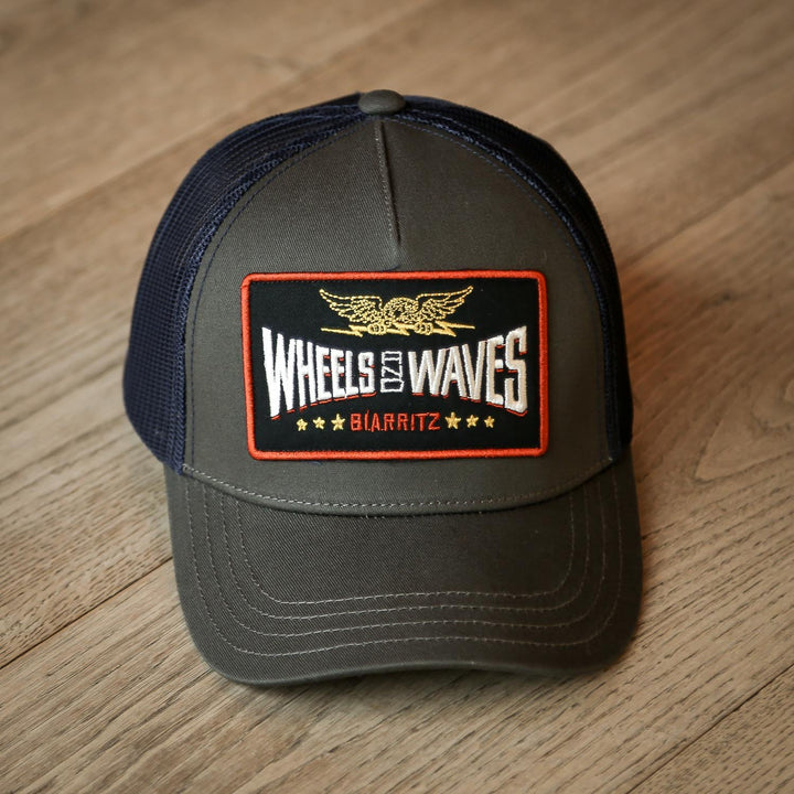 Wheels & Waves Trucker Cap Firebird Patched