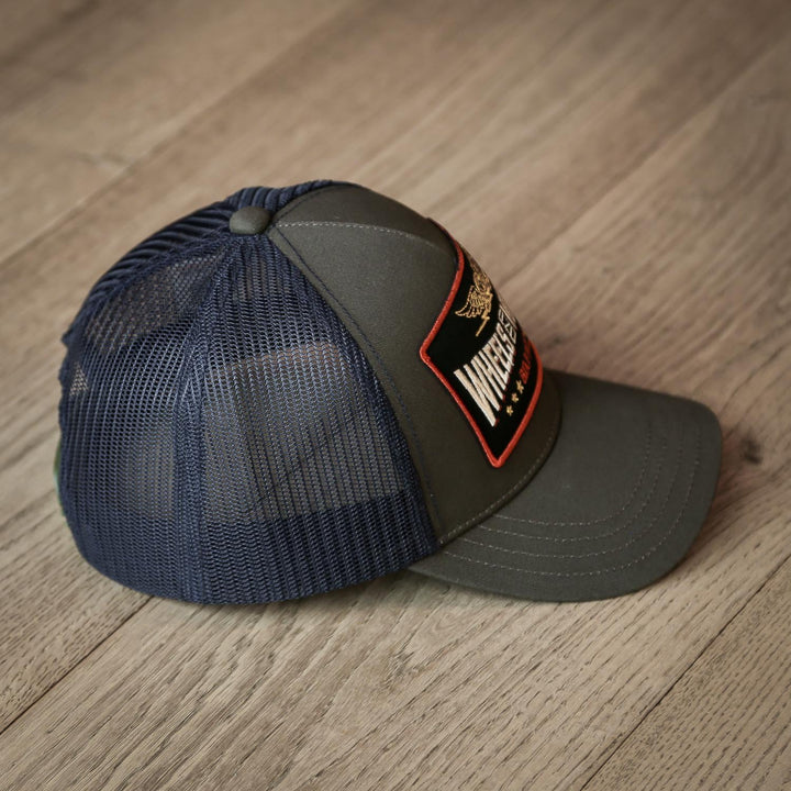 Wheels & Waves Trucker Cap Firebird Patched