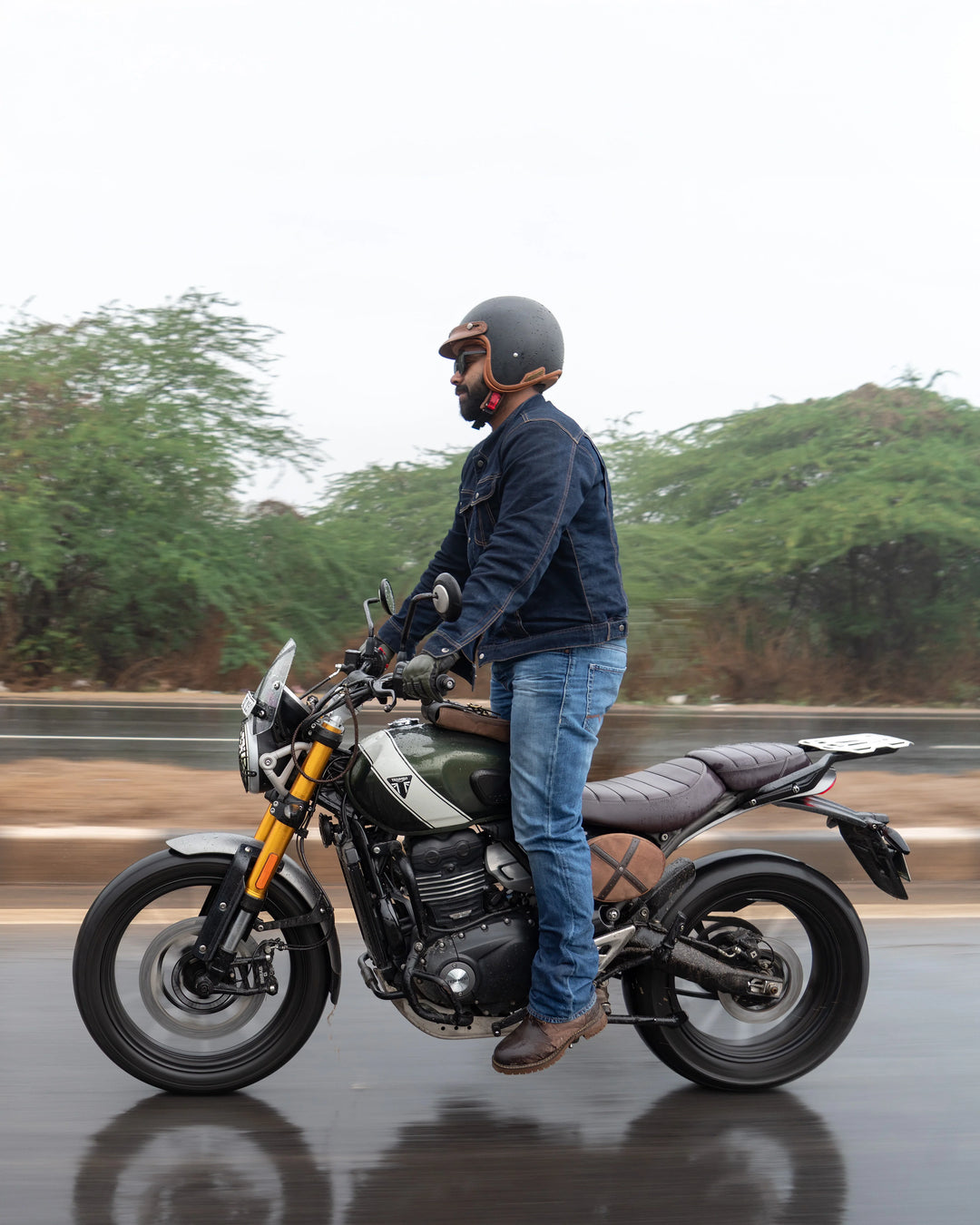 Trip Maschine Scrambler Egg: Side Panel Bag for Triumph Scrambler 400x/xc