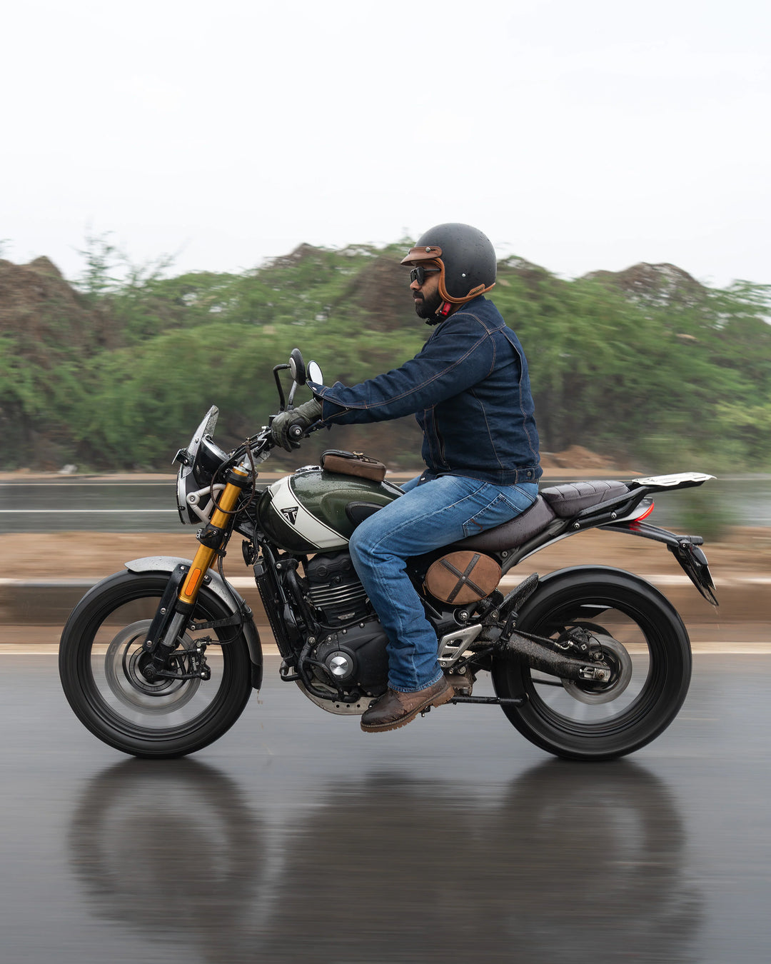 Trip Maschine Scrambler Egg: Side Panel Bag for Triumph Scrambler 400x/xc