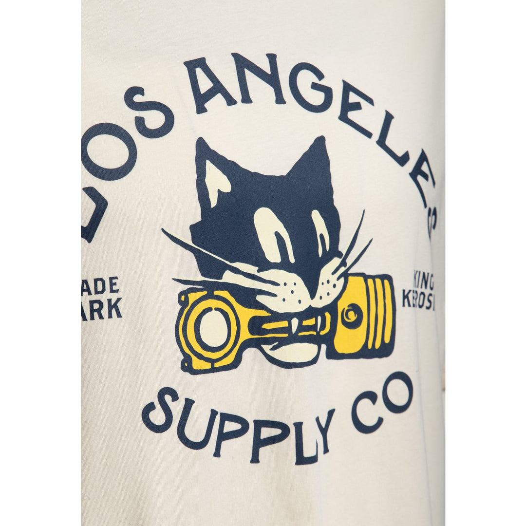 King Kerosin Los Angeles Supply Co. T-Shirt in Offwhite