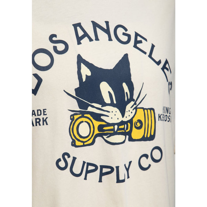 King Kerosin Los Angeles Supply Co. T-Shirt in Offwhite