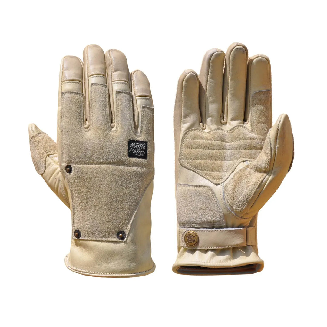 Age of Glory Crafter Leather Gloves CE Aged White
