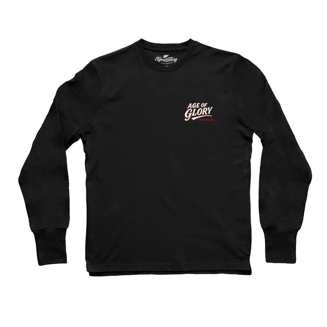 Age of Glory Fine Art LS Tee Washed Black