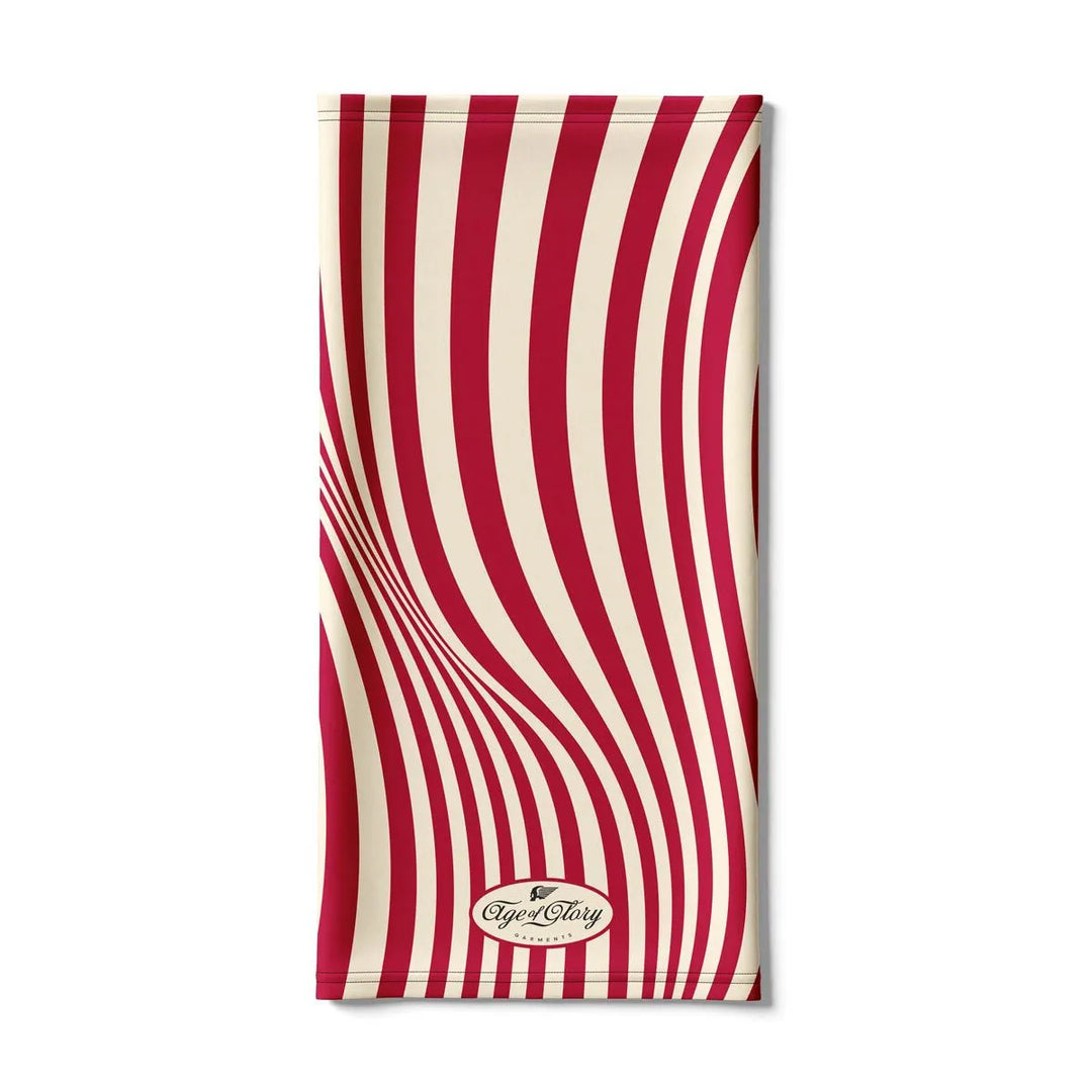 Age of Glory Striped Flag Neck Tube – Vanilla / Red
