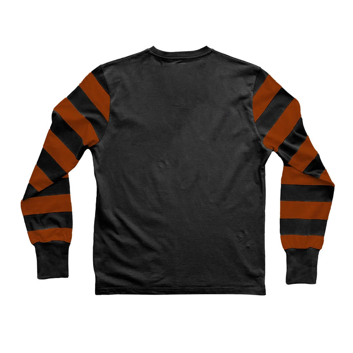 Age of Glory  The Wild Ones LS Stripes Tee Washed Black Rust