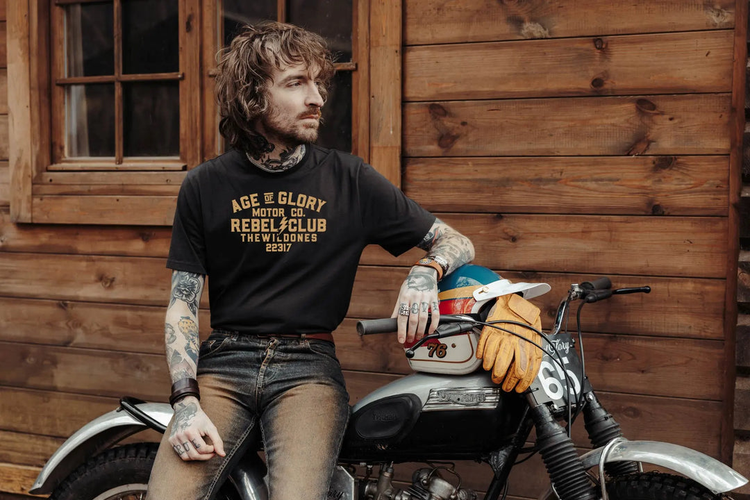 Age of Glory The Wild Ones Tee Washed Black